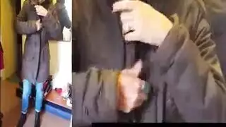 خادمة رائعتين ترتدي ملابس داخلية مثيرة أثناء ممارسة الجنس بين الأعراق