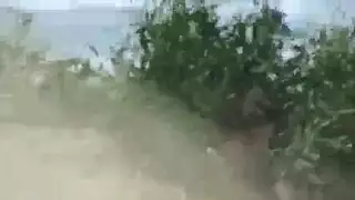 جنس صارخ على الشاطئ: مراهق ينيك عاهرة على الرمال