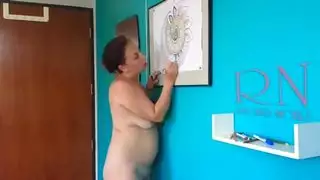 اللوحة الجسم عامة امرأة مشاكسة