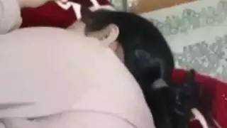 ضربات قوية لجميلة مصرية وثدييها الضخمين
